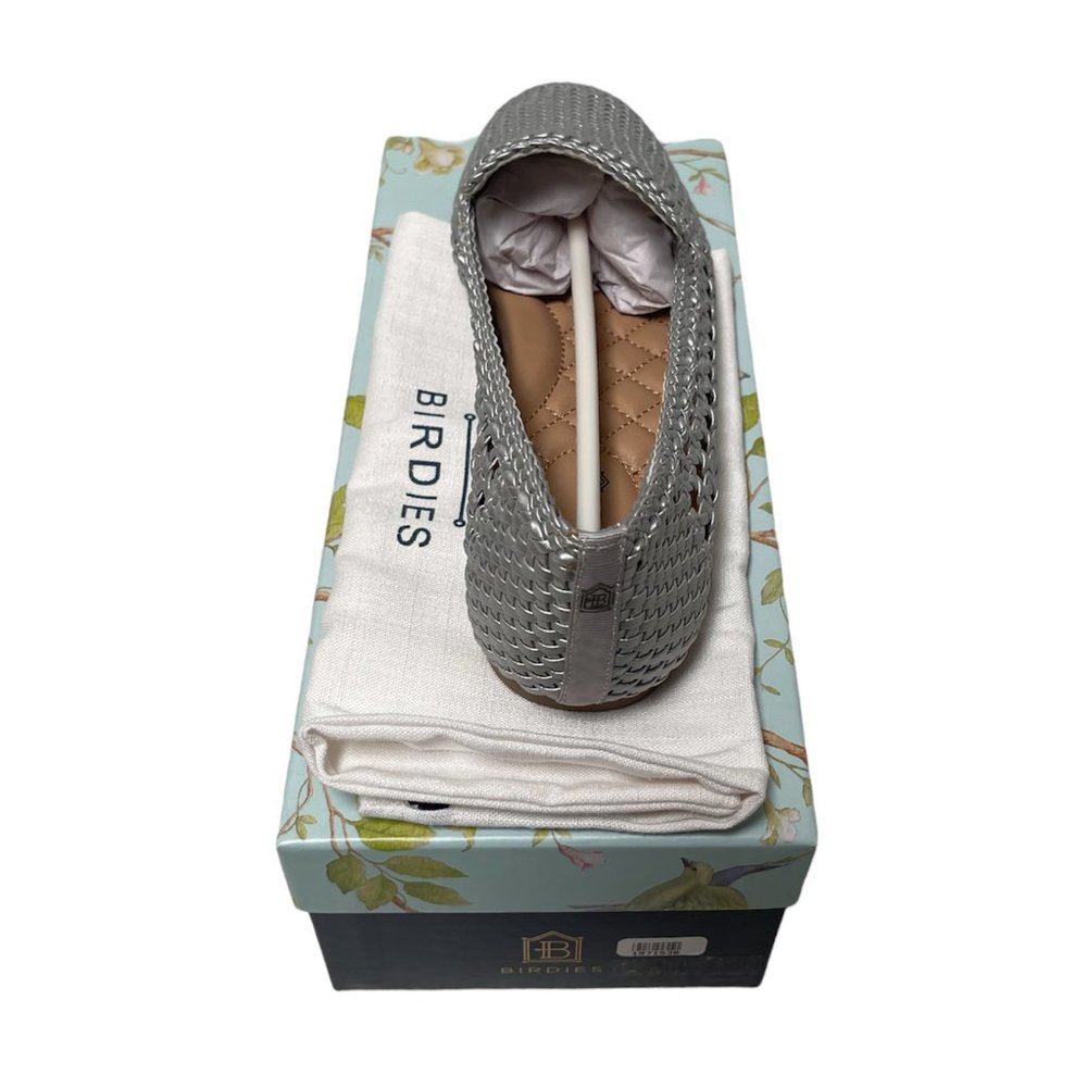 "SPECIAL PRICE " Birdies The Starling Woven Loafers SILVER - Picture 6 of 7